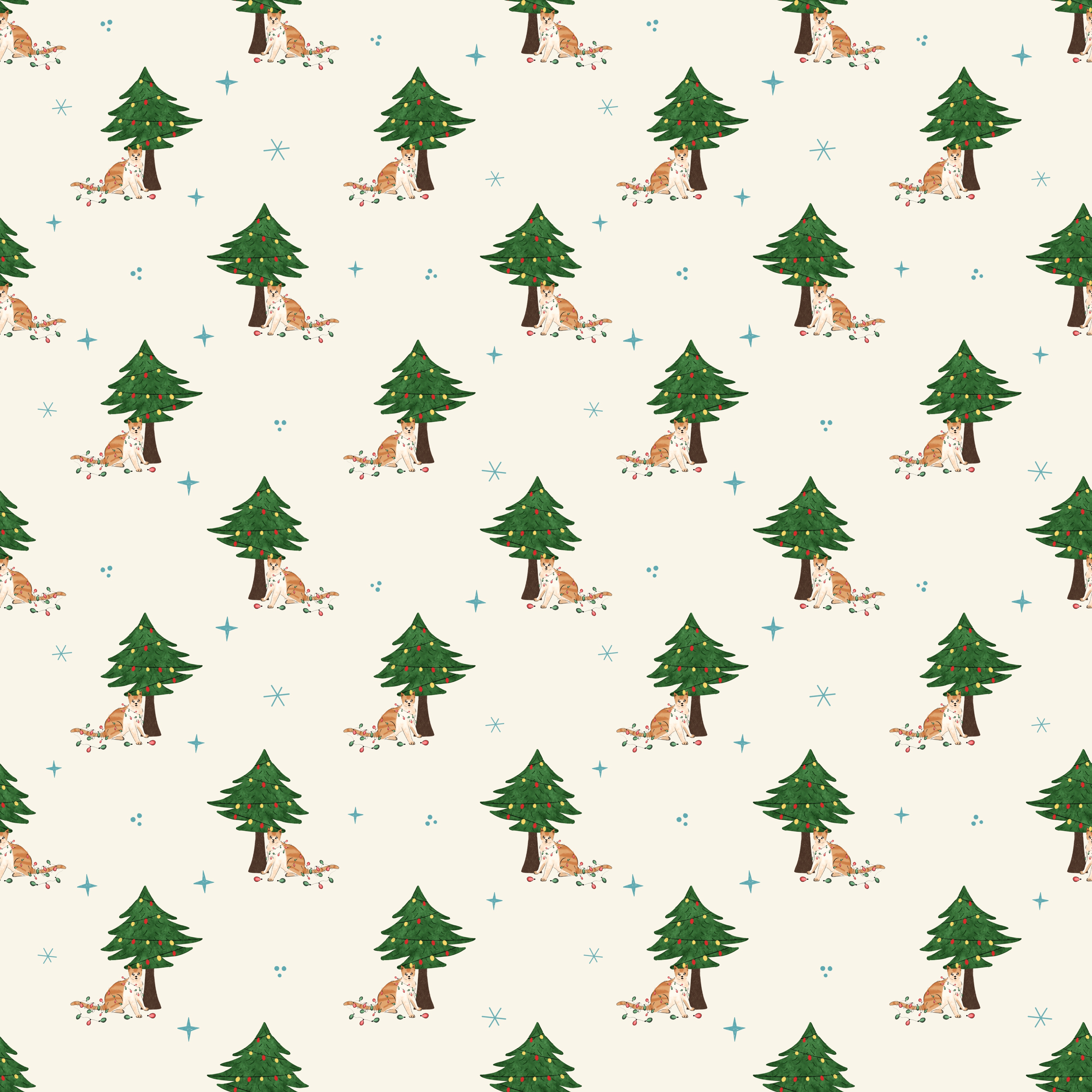 IMG 6959 — coordinate pattern from the Christmas Cats collection