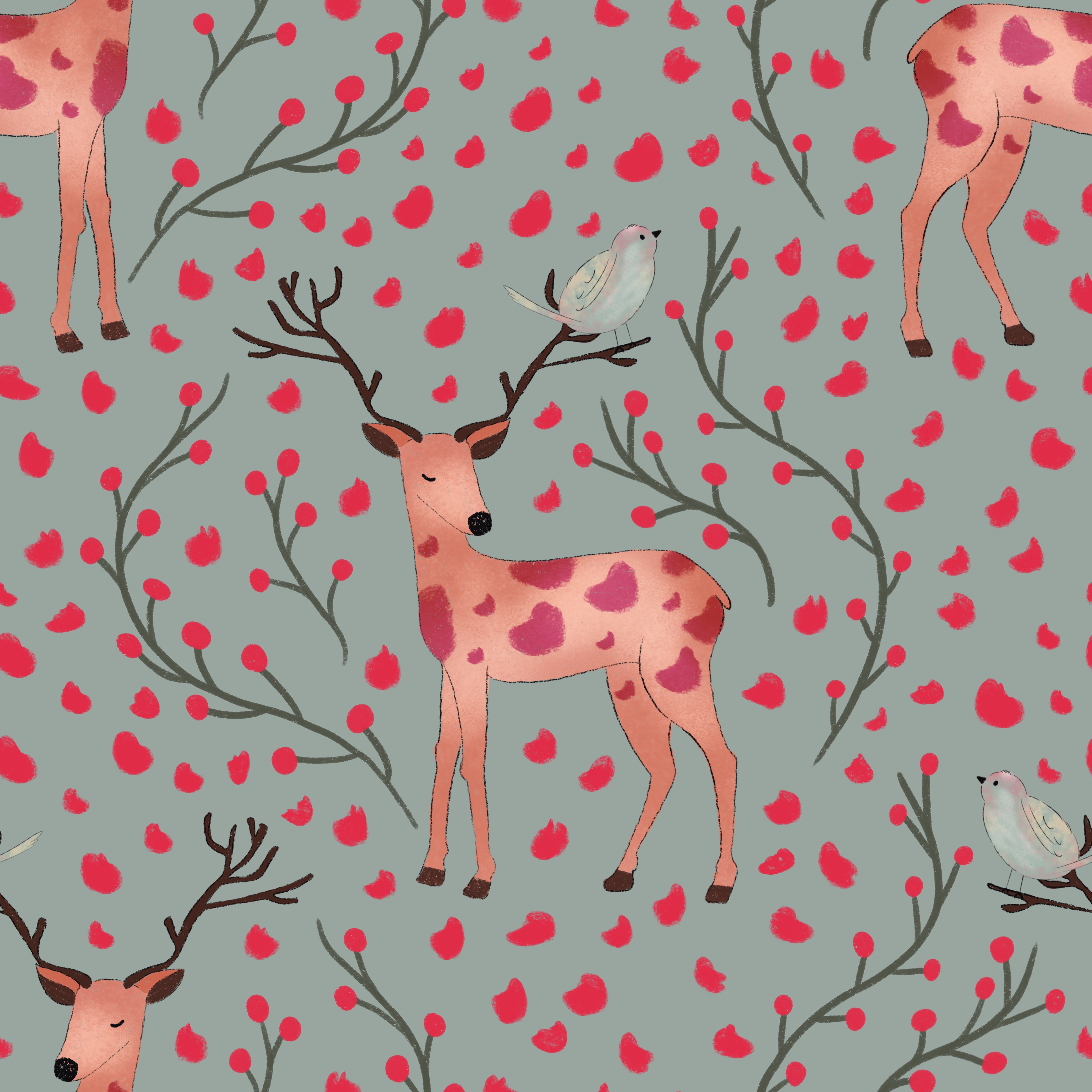 IMG 6950 — pattern from the Deers and birds collection
