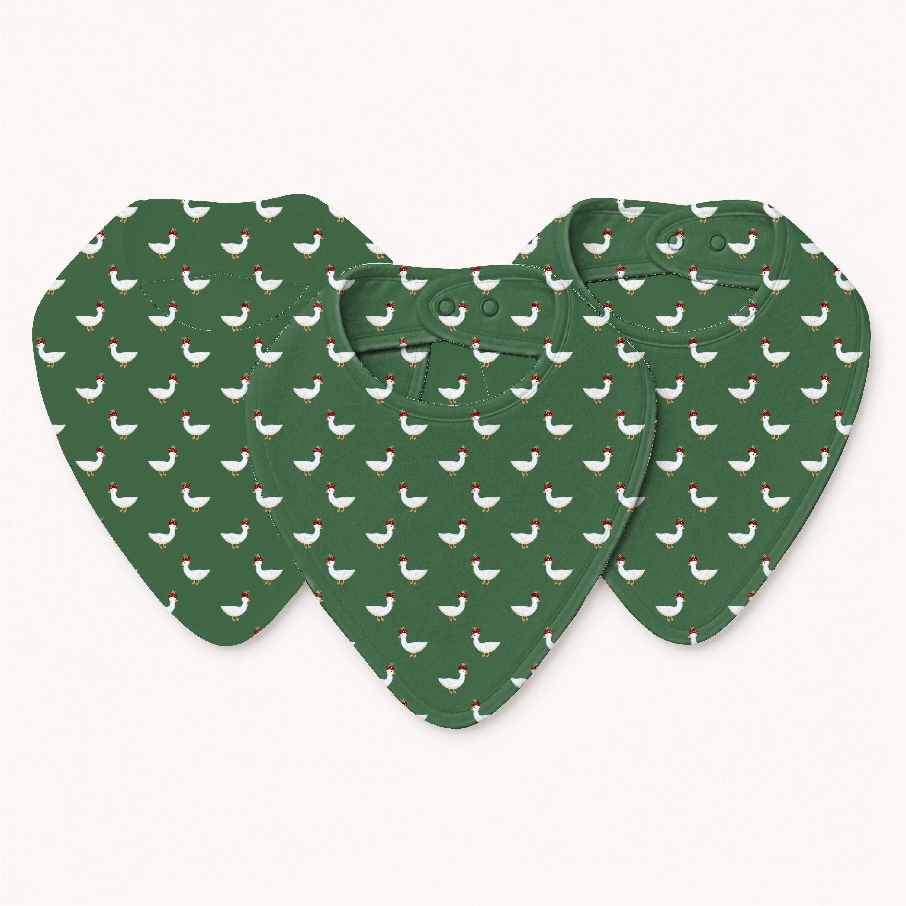 Strawberry.hat.goose 0 pattern shown on a children's apparel mockup